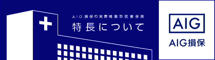 AIG損保の実費補償型の医療保険の特長